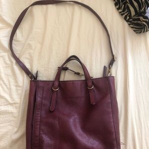 fossil leather bag